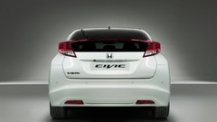 White cars back view Honda civic EU