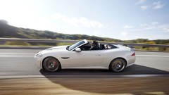 White cars convertible Jaguar XKR