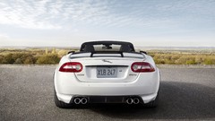 White cars convertible Jaguar XKR