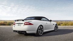 White cars convertible Jaguar XKR