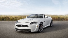 White cars convertible Jaguar XKR