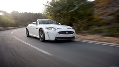 White cars convertible Jaguar XKR