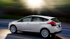 White cars ford focus electric