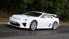 White cars front lexus lfa