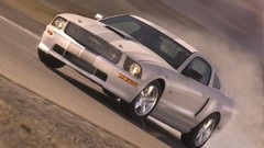 White cars GT muscle cars Ford Shelby