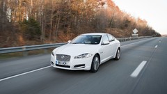 White cars Jaguar XF