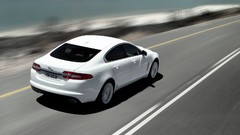 White cars Jaguar XF