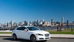 White cars Jaguar XF