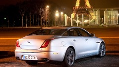 White cars Jaguar XJ