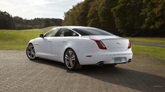 White cars Jaguar XJ