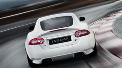 White cars Jaguar XKR