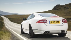 White cars Jaguar XKR
