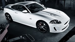 White cars Jaguar XKR