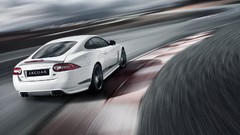 White cars Jaguar XKR