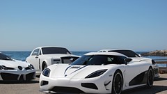 White cars koenigsegg agera
