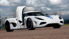 White cars Koenigsegg vehicles open doors koenigsegg agera 