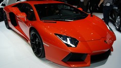 White cars Lamborghini-Aventador