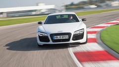 White cars motion audi r8 Supercars