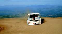 White cars Pike's Peak