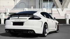 White cars Porsche Panamera