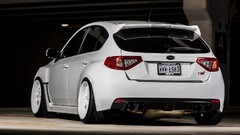 White cars Sti subaru impreza