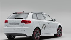 White cars Tron Audi A3
