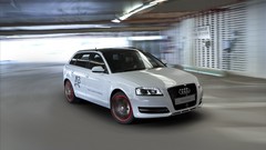 White cars Tron Audi A3