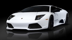 White cars vehicles Lamborghini Murcielago LP640 Coupé