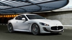 White cars vehicles Maserati granturismo
