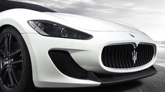 White cars vehicles Maserati granturismo