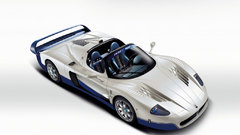 White cars vehicles Maserati MC12
