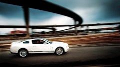 White cars vehicles v6 Ford mustang