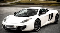White cars wheels McLaren British luxury mclaren mp4-12c Rims