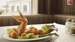 White Chickens Tables Knights funny salad ketchup forks 