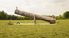 White children baby funny mother