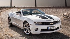 White convertible chevrolet camaro