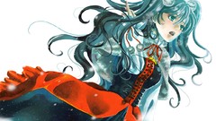 White dress hatsune miku vocaloid mahou shoujo madoka magica 