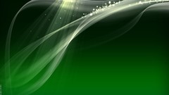 White Green abstract waves 3d vectors