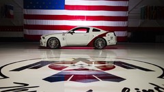 White GT Ford mustang gt 500 muscle cars Rims tunning mustang 