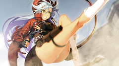 White hair anime girls