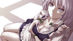 White hair anime girls