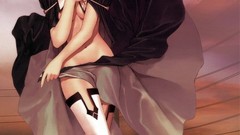 White hair anime girls