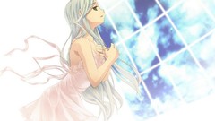 White hair anime girls