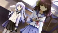 White hair anime girls