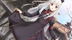 White hair anime girls