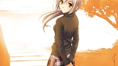 White hair anime girls