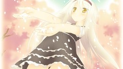 White hair anime girls hoshizora no memoria