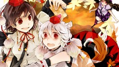 White hair anime girls touhou shameimaru aya inubashiri momiji 