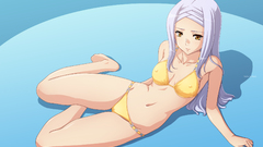 White hair Anime panties