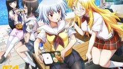 White hair blondes blue eyes brown eyes